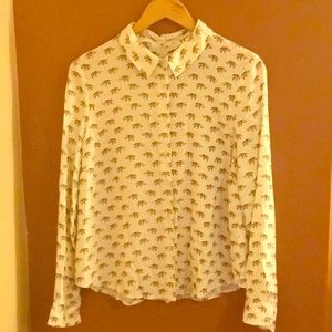 Forever 21 Elephantly Fun Button Down